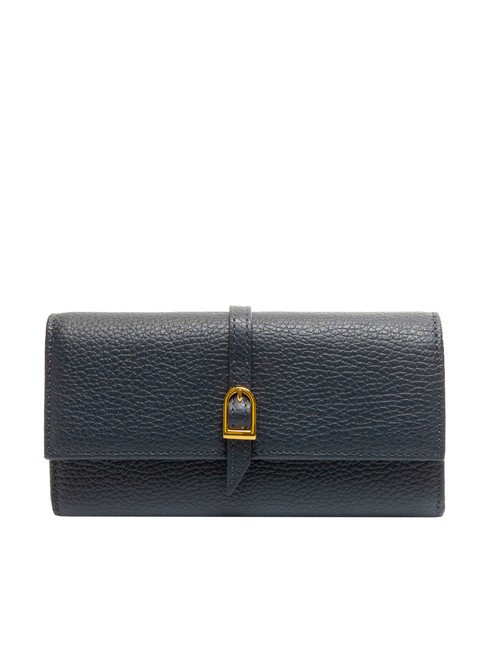 COCCINELLE CHERRY Large leather wallet, 12cc midnight blue - Women’s Wallets