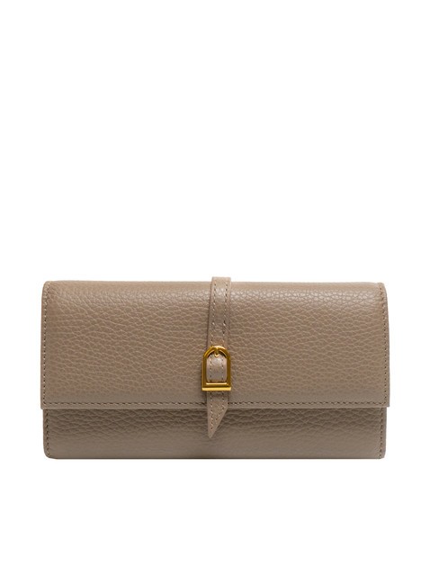 COCCINELLE CHERRY Large leather wallet, 12cc warm taupe - Women’s Wallets
