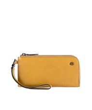 PIQUADRO CAMPIONARIO - BLACK SQUARE Smartphone holder wallet Yellow - Tablet holder& Organizer - 1