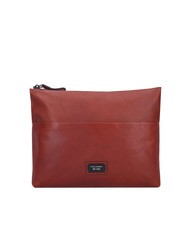 PIQUADRO CAMPIONARIO - HARPER Flat leather clutch - Tablet holder& Organizer