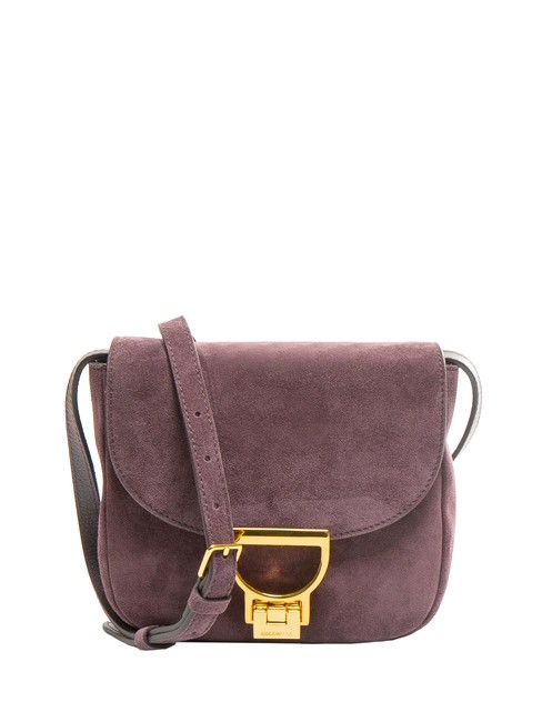COCCINELLE ARLETTIS SUEDE Mini shoulder bag in suede leather there - Women’s Bags
