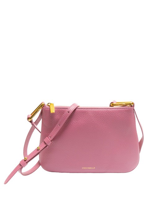 COCCINELLE MAGIE Small leather shoulder bag pulp pink - Women’s Bags