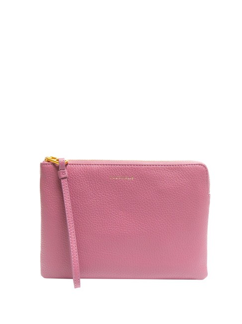 COCCINELLE ALIAS Leather clutch bag pulp pink - Women’s Bags