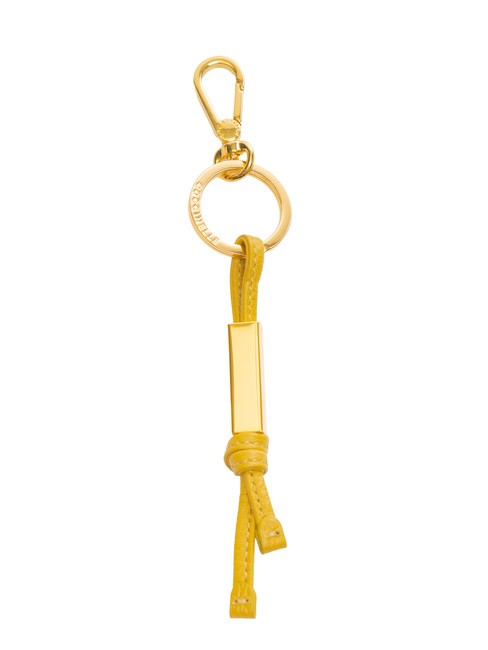 COCCINELLE ESSENTIAL Leather charm keychain lemongrass - Key holders