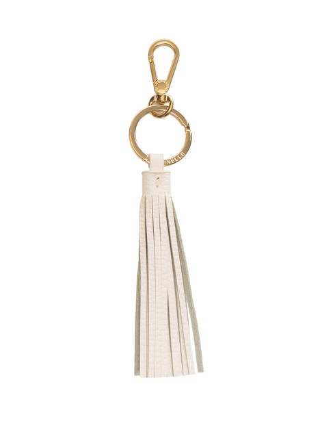 COCCINELLE TASSEL  Leather charm keychain coconut milk - Key holders