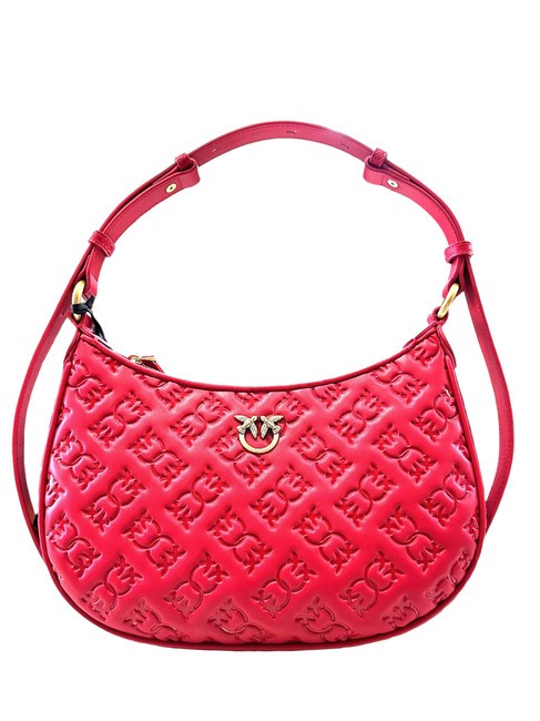 PINKO HALF MOON MINI  Shoulder bag, leather red-antique gold - Women’s Bags