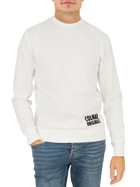 COLMAR TECHNICAL Crewneck sweatshirt with embossed logo white - Sweatshirts