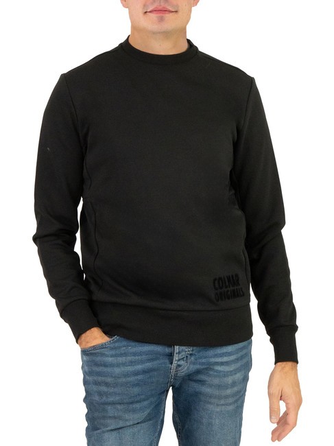 COLMAR TECHNICAL Crewneck sweatshirt with embossed logo black - Sweatshirts