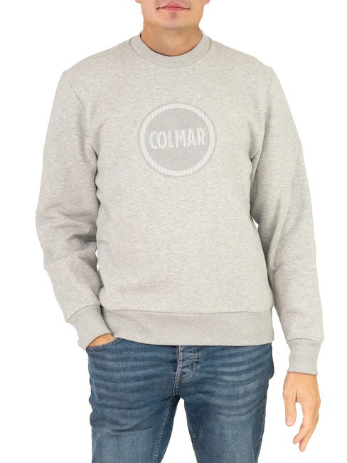 COLMAR MODISH Crewneck sweatshirt with logo print melange grey - Sweatshirts