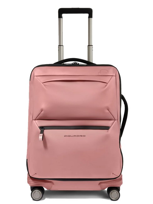 PIQUADRO CORNER SPECIALE GOMMATO Water Resistant Hand Luggage Trolley ROSA - Hand luggage