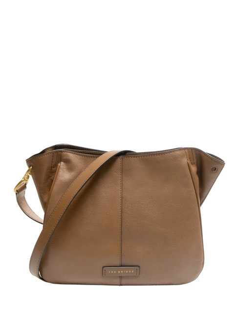THE BRIDGE ELISABETTA Leather shoulder bag oyster abb. gold - Women’s Bags