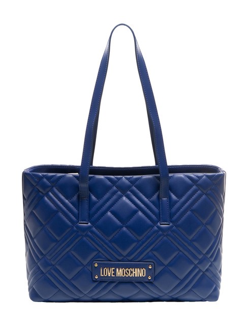 LOVE MOSCHINO QUILTED  Shoulder Shopper blue - Women’s Bags