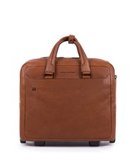 PIQUADRO BLACK SQUARE Pilot trolley for 15.6" laptop, in leather - Trolley Pilot Case - Buy Online!