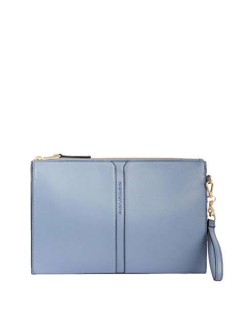 PIQUADRO RAY M 11" leather tablet pouch blue - Tablet holder& Organizer