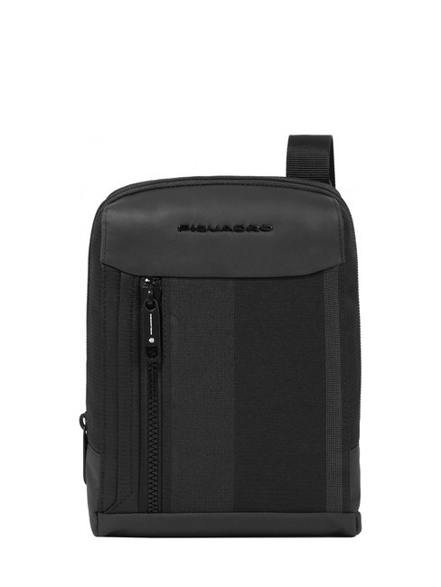 PIQUADRO STEVE iPad mini bag Black - Over-the-shoulder Bags for Men