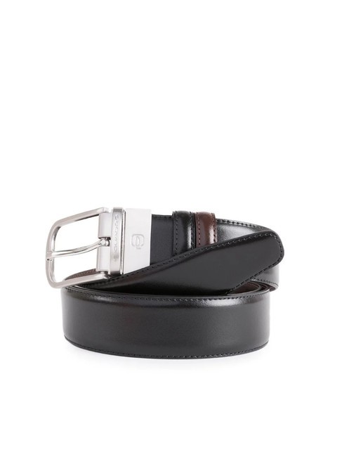PIQUADRO X11  Double-sided leather belt black brown - Belts