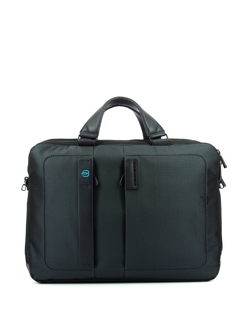 PIQUADRO briefcase P16, 15.6” PC - iPad 10.5” case BLUE CHEVRON - Work Briefcases