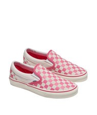 VANS CLASSIC SLIP-ON  Canvas shoes pink/true white - Unisex shoes - 1