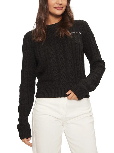 GUESS JEANS CABLE Sweater  jetbla - Women's Sweaters