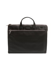 PIQUADRO CAMPIONARIO - MODUS Leather briefcase, 15.6" laptop holder dark-haired - Work Briefcases - 1