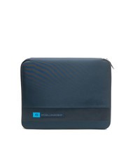 PIQUADRO CAMPIONARIO - PQ-BIOS A4 leather and fabric clipboard blue - Tablet holder& Organizer - 1