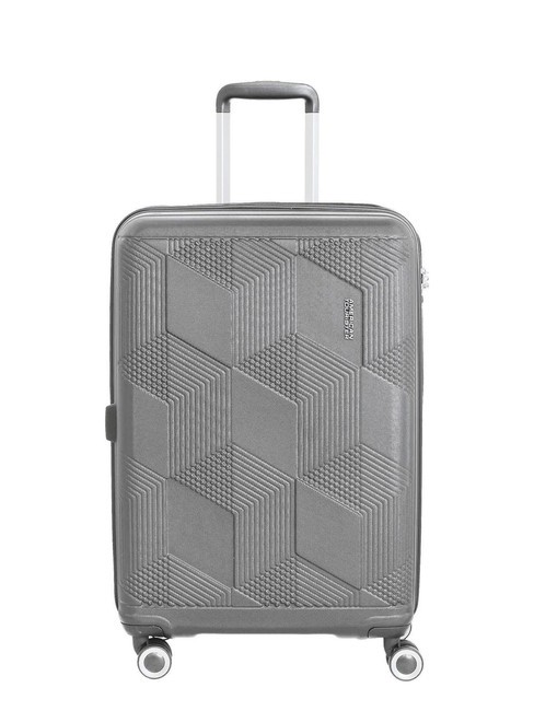 AMERICAN TOURISTER SUNCHASER  Medium Trolley SILVER - Rigid Trolley Cases