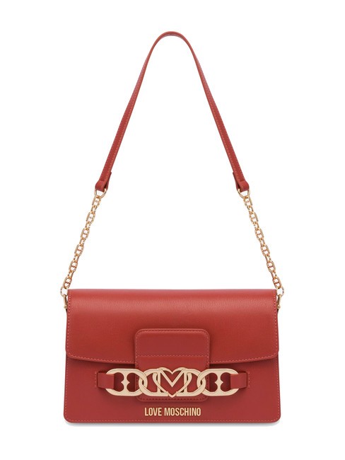 LOVE MOSCHINO HEART CHAIN Shoulder bag rust - Women’s Bags
