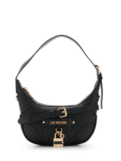 LOVE MOSCHINO PADLOCK Shoulder bag with shoulder strap Black - Women’s Bags