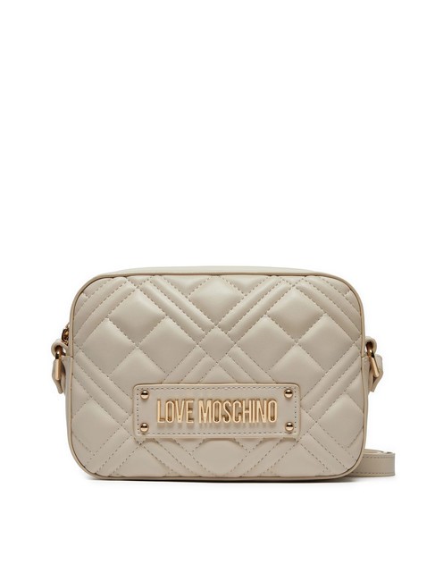 LOVE MOSCHINO QUILTED  Shoulder case camera ivory - Women’s Bags