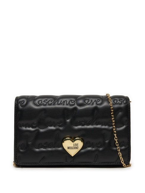 LOVE MOSCHINO GOLDEN HEART  Shoulder bag Black - Women’s Bags