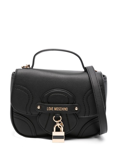 LOVE MOSCHINO PADLOCK Mini Handbag, with shoulder strap Black - Women’s Bags