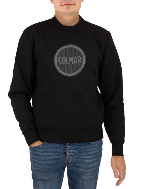 COLMAR MODISH Crewneck sweatshirt with logo print black - Sweatshirts