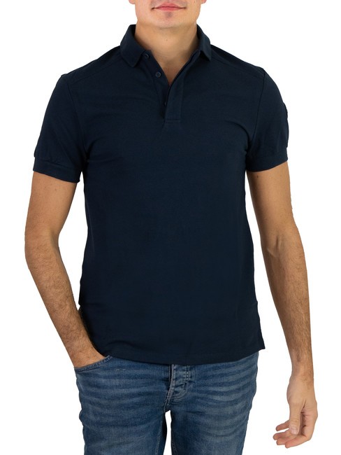 COLMAR FLUX Cotton pique short sleeve polo shirt navy blue - Polo shirt
