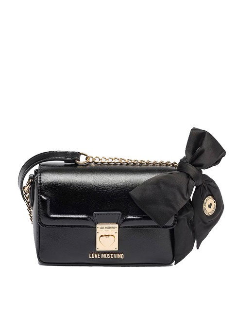 LOVE MOSCHINO FIOCCO Mini shoulder bag Black - Women’s Bags