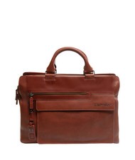 PIQUADRO PIQUADRO - WOSTOK Leather briefcase for PC 14 " LEATHER - Work Briefcases - 1