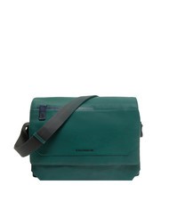 PIQUADRO CAMPIONARIO -  TALLIN Leather messenger bag pc 14" GREEN - Work Briefcases - 1