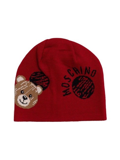 MOSCHINO TEDDY POIS Wool Blend Hat red - Hats