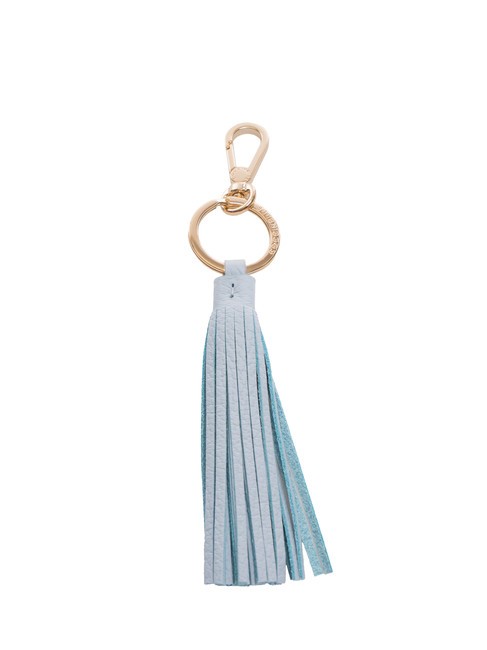 COCCINELLE TASSEL  Leather charm keychain blue aquarelle - Key holders