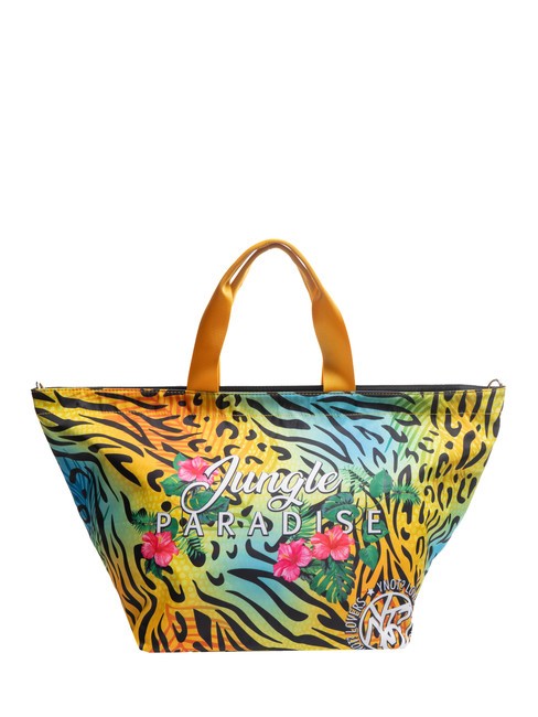 YNOT JUNGLE PARADISE Medium beach shopping bag yellow - Women’s Bags