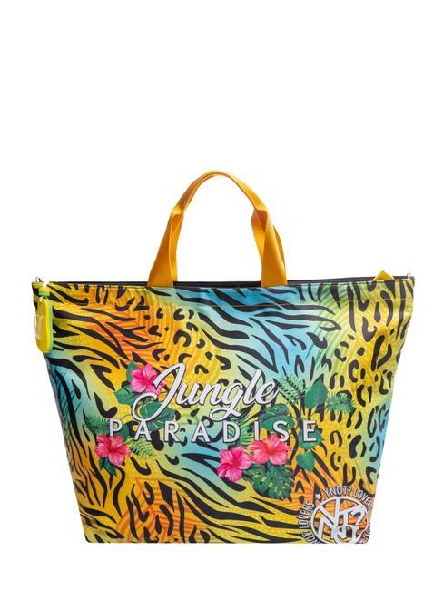YNOT JUNGLE PARADISE Large beach shopping bag yellow - Women’s Bags