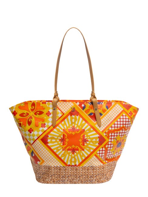 YNOT SICILY Large beach shopping bag orange - Women’s Bags
