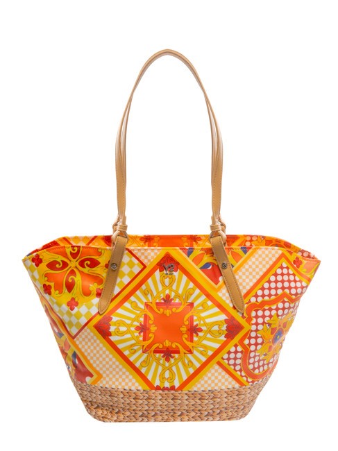 YNOT SICILY Medium beach shopping bag orange - Women’s Bags