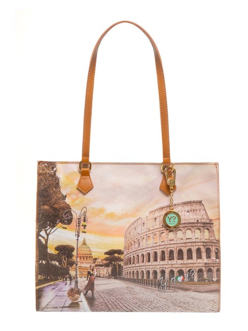 YNOT YESBAG Square shopping bag life in rome - Women’s Bags