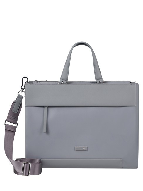 SAMSONITE ZALIA 3.0  14.1" laptop bag with shoulder strap silver grey - Women’s Bags