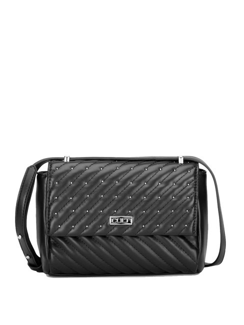 CULT CHARLOTTE Shoulder bag with flap and studs black - Women’s Bags