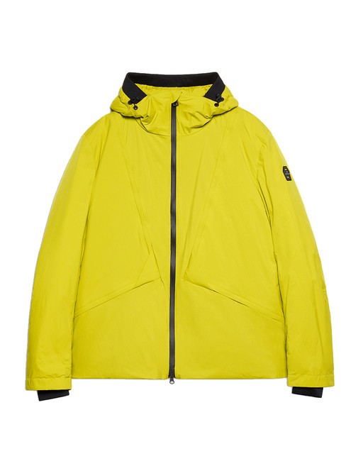 PIQUADRO J53  Adjustable length jacket with hood Yellow - Men's Jackets