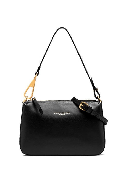 GIANNI CHIARINI BROOKE Leather shoulder bag with shoulder strap Black - Women’s Bags