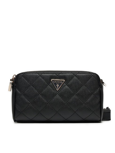GUESS ECO CARLY Quilted shoulder bag BLACK - Women’s Bags