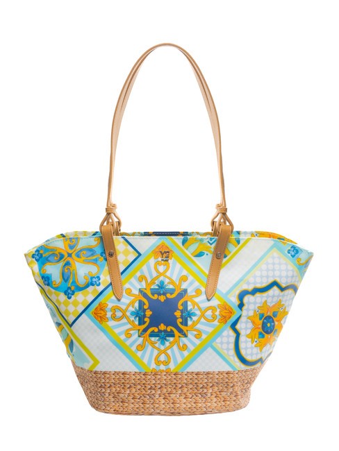 YNOT SICILY Medium beach shopping bag blue - Women’s Bags