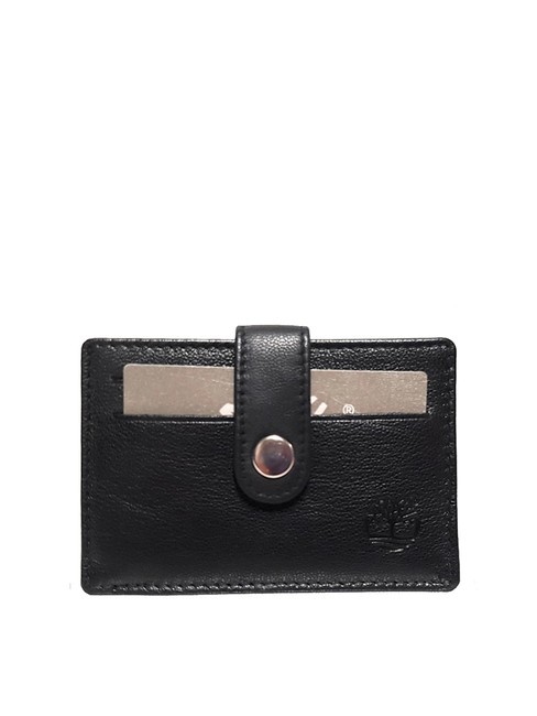 TIMBERLAND TB Leather card holder black - Men’s Wallets